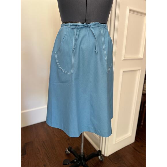 Vintage 70s Plus Size Wrap Skirt Original Tags Boho Groovy Hippie Summer NWT - Picture 3 of 11